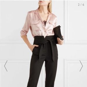 Equipment Blush polka-dot Silk shirt